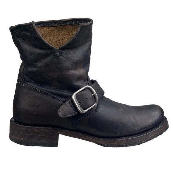 FRYE Women’s Veronica Short Distressed Moto Ankle Boot Size US 6 - Picture 1 of 11